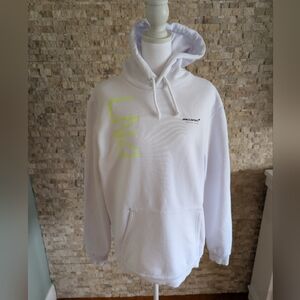 McClaren F1 Men's Lando Norris LN4 Logo Graphic Hoodie White Motorsport Sz M